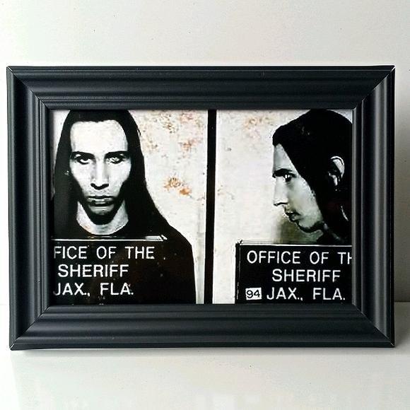 Marilyn Manson Mugshot Metal Rock Alternative Goth - Picture 2 of 9